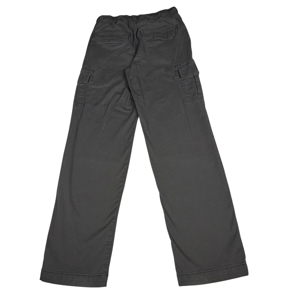 Sonoma Cargo Pants Kids Large Gray Excellent Elastic Waist Cotton Blend Stretch